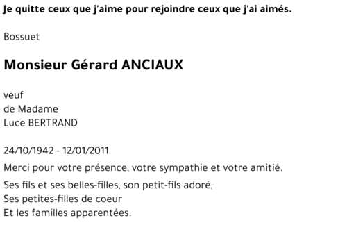 Gérard ANCIAUX