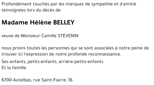 Hélène BELLEY