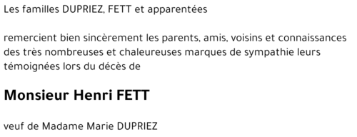 Henri FETT