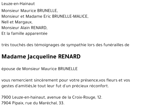 Jacqueline Renard