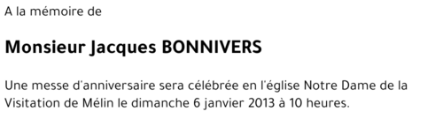 Jacques BONNIVERS