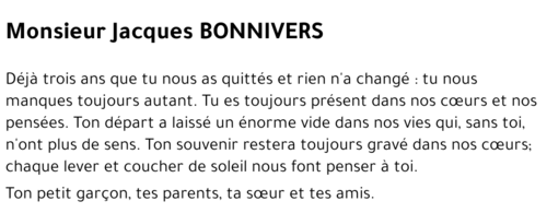 Jacques BONNIVERS