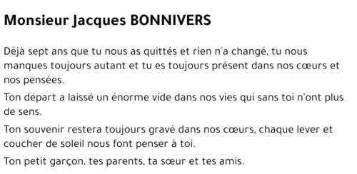 Jacques BONNIVERS