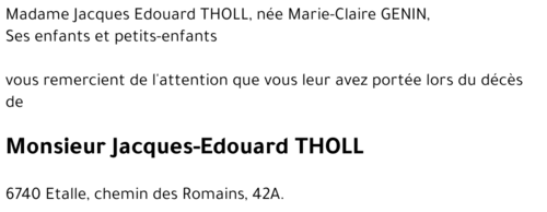 Jacques-Edouard THOLL