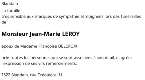 Jean-Marie LEROY