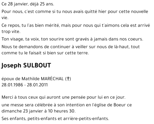 Joseph SULBOUT