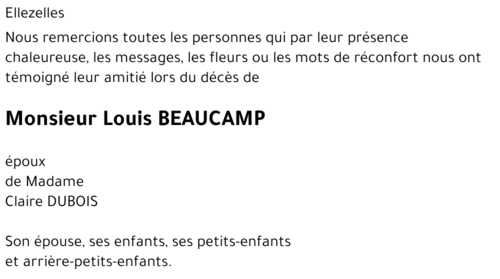 Louis BEAUCAMP