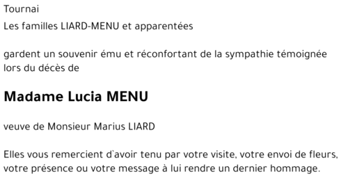 Lucia MENU