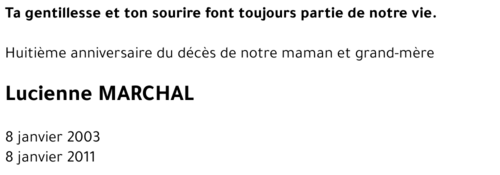 Lucienne MARCHAL