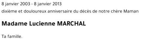 Lucienne MARCHAL