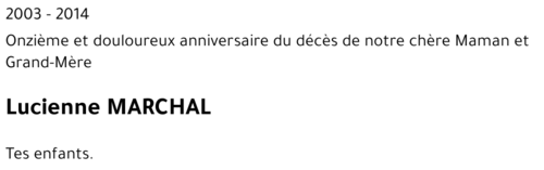 Lucienne MARCHAL