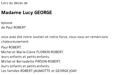 Lucy GEORGE
