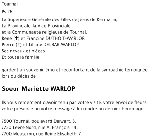 Mariette WARLOP