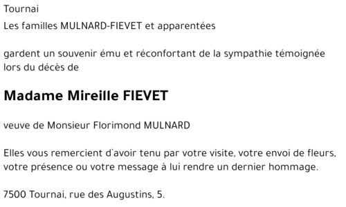Mireille FIEVET