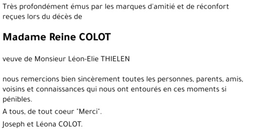 Reine COLOT
