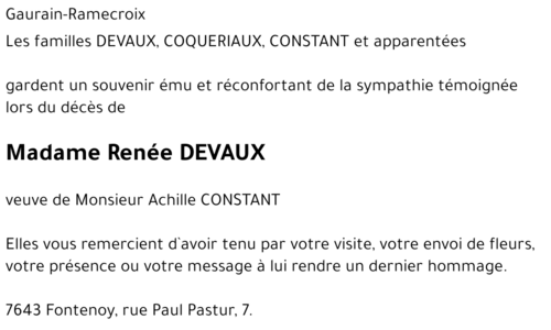 Renée DEVAUX