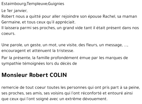 Robert COLIN