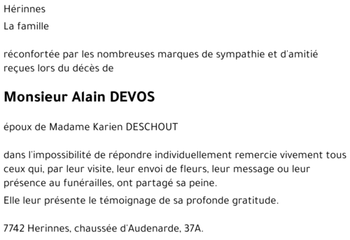Alain DEVOS