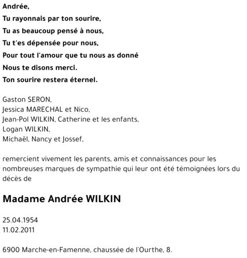 Andrée WILKIN