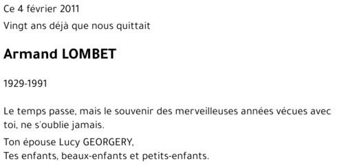 Armand LOMBET