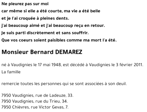 Bernard Demarez