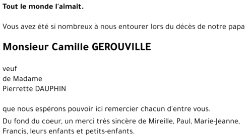 Camille GEROUVILLE