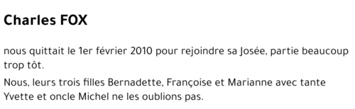 Charles FOX