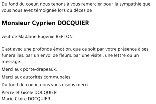 Cyprien DOCQUIER