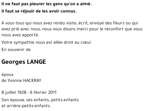 Georges LANGE