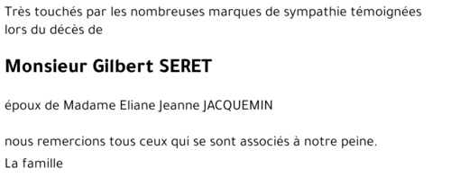 Gilbert SERET