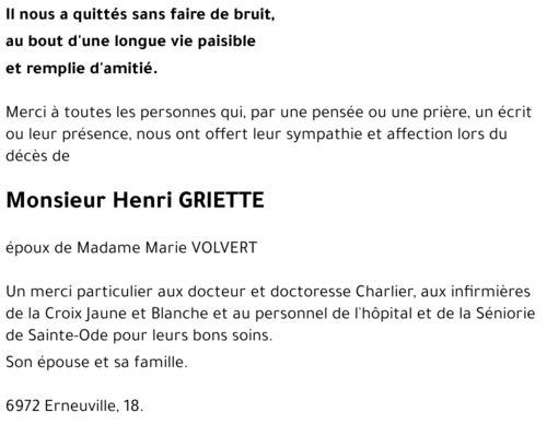 Henri GRIETTE