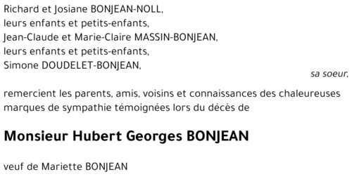 Hubert BONJEAN