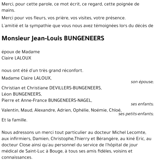 Jean-Louis BUNGENEERS