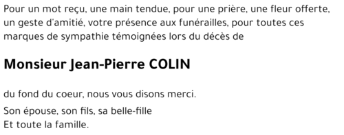 Jean-Pierre COLIN