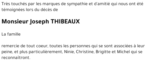 Joseph THIBEAUX