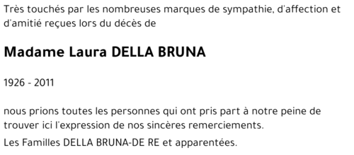 Laura DELLA BRUNA