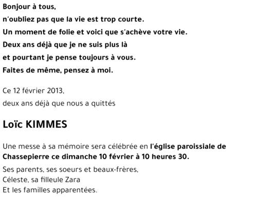 Loïc KIMMES