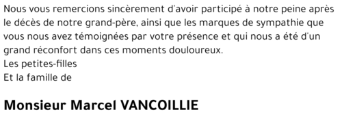 Marcel VANCOILLIE