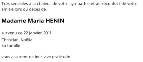 Maria HENIN