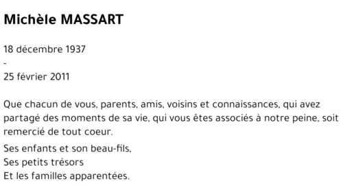 Michèle MASSART
