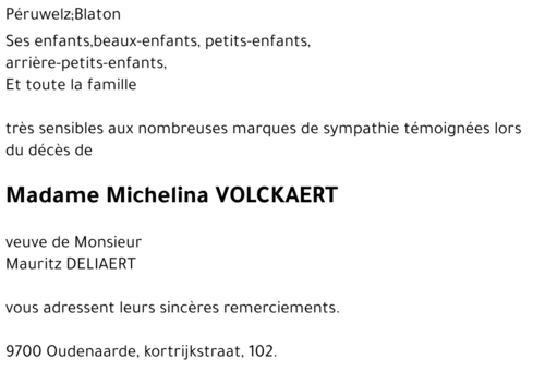 Michelina VOLCKAERT