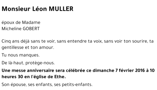 MULLER Léon