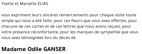 Odile GANSER