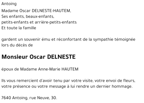 Oscar DELNESTE