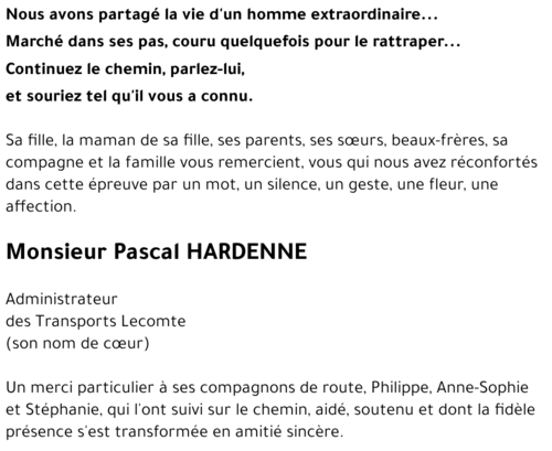 Pascal HARDENNE