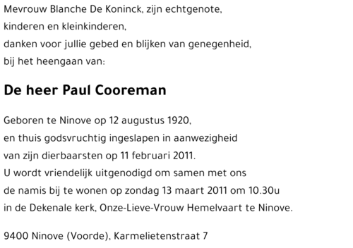 Paul COOREMAN