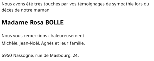 Rosa BOLLE