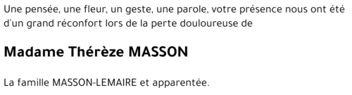 Thérèze MASSON