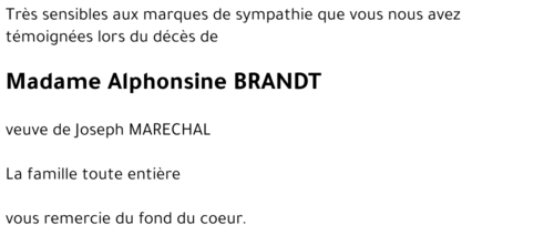 Alphonsine BRANDT