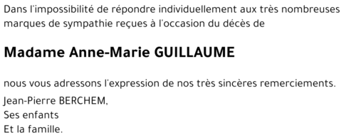 Anne-Marie GUILLAUME